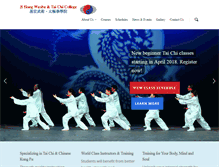 Tablet Screenshot of jihongtaichi.com
